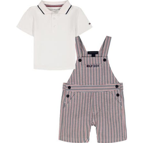 Polo & Stripe Shortall Set