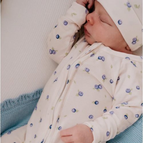 Zip Romper | Blueberries – Little and Fern