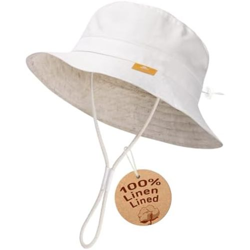 Baby Sun Hat for Boy Girl Toddler Summer Bucket Hat Kids Sun Protection Beach Hat Cotton Baby Hats