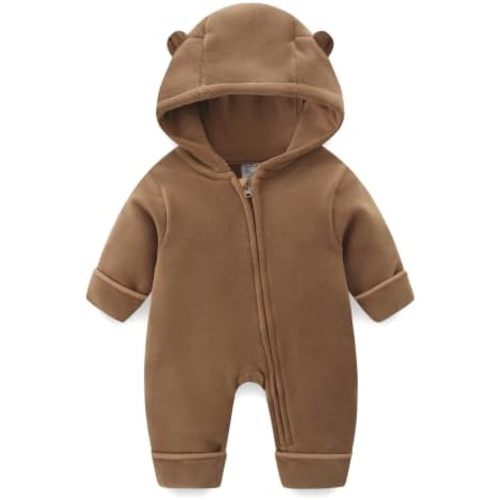 Babymine 0-18M Baby Boys Girls Soft Fleece Cute Bear Outfit Winter Clothes