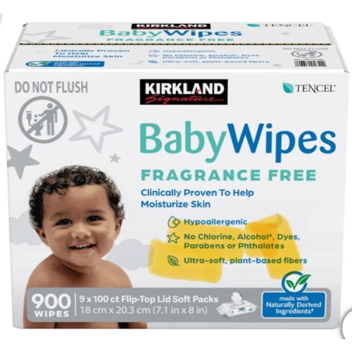 Kirkland Signature Baby Wipes Fragrance Free