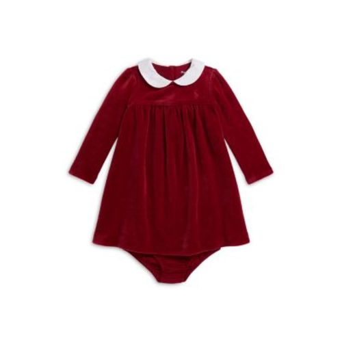 Polo Girls' Velour Dress & Bloomer - Baby