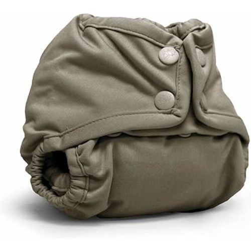 Kanga Care Rumparooz Double Leg Gusset Reusable Cloth Diaper Cover Newborn Snap | Pebble 4-15 lbs