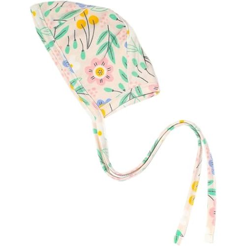 Copper Pearl Baby Bonnets: Ultra-Soft, Comfy to Wear, Tie-On Infant Sun Hat for Protection Against UV Rays, Premium Material, 0-3 Months, Clara