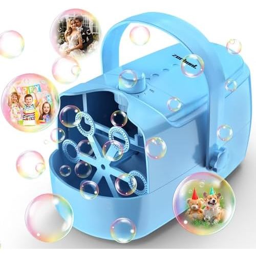 Bubble Machine Automatic Bubble Blower: Durable Bubble Maker 18000+ Big Bubbles Per Minute for Indoor Outdoor Wedding Birthday Party - Portable Bubble Machine for Kids Toddlers