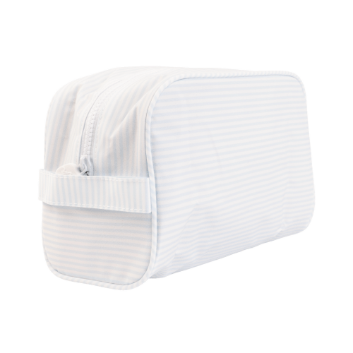 The Dopp Kit in Light Blue Stripe