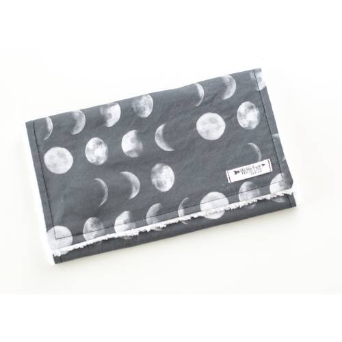 MOON PHASES Burp Cloth, Cotton Chenille Baby Shower Gift