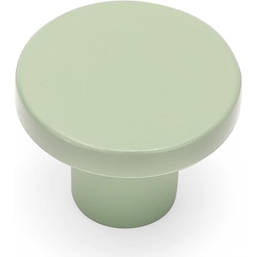 Ravinte 3 Pack Cabinet Knobs Light Green Kitchen Cabinet Knobs Round Dresser Drawer Pulls Closet Door Pulls 1-1/5 Inch