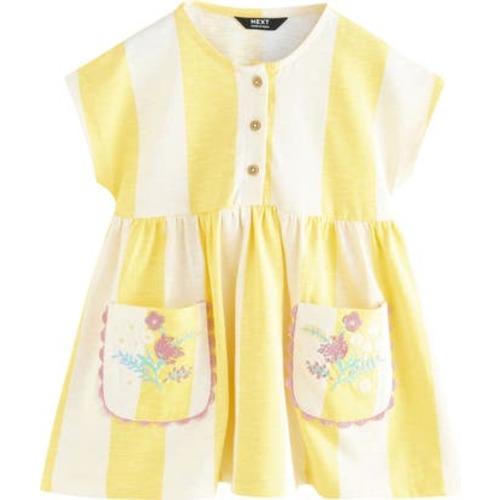 Kids' Short Sleeve Print Cotton Dress, 1.5-2Y