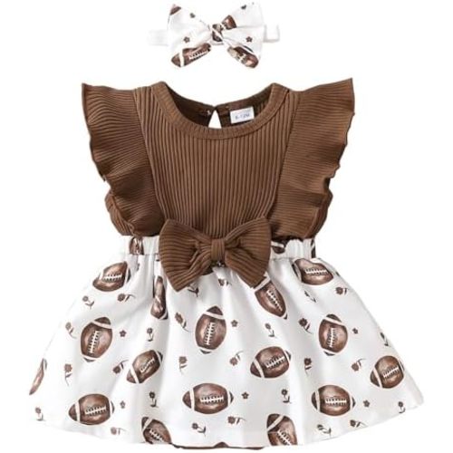 Chichoo Baby Girl Clothes Newborn Romper Dress Ruffle Sleeveless Bodysuit Infant Summer Outfit with Headband