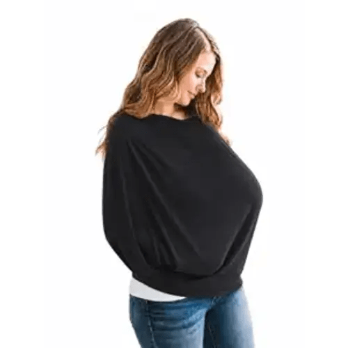 Copper Pearl Nursing Cover for Breastfeeding – Multi-Use Baby Car Seat Cover, Stroller Cover & Breast Feeding Cover Up for Women, Stretchy Breathable High Quality Cover for Boy or Girl, Midnight