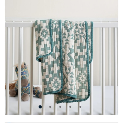 BLUE RIDGE ORGANIC COTTON BABY BLANKET