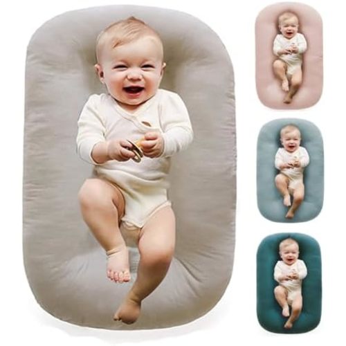 Baby Lounger 0-24 Months 100% Cotton Soft & Breathable(Apricot)