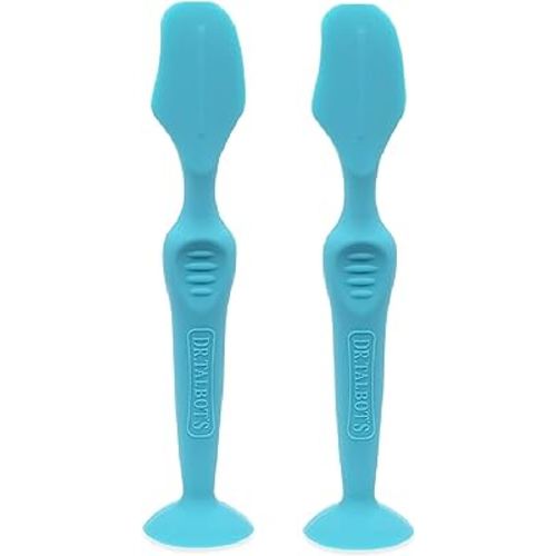 Dr. Talbots Silicone Diaper Cream Brush with Suction Base, Aqua (2 Pack)