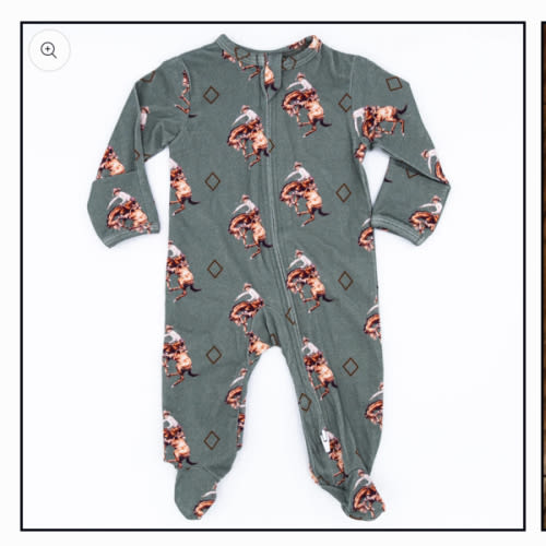 Teal Bronc Jammies – Cowkid Clothing Company