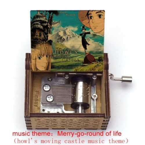 Howl's Moving Castle Wooden Music Box - Ghibli Store