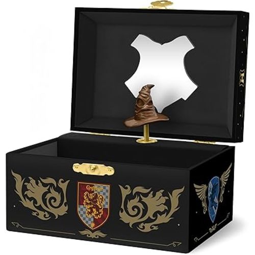 Harry Potter Jewelry Box for Girls - Musical Jewelry Box with Spinning Figurine, Harry Potter Toys for Kids Ages 3-7 - 6 x 4.7 x 3.5 in