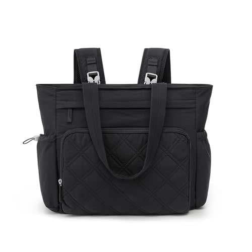 G4Free 3 in 1 Diaper Bag with Insulated Pockets Baby Backpack for Women Men Toddler Diaper Tote with Stroller Buckle Travel Work-Black