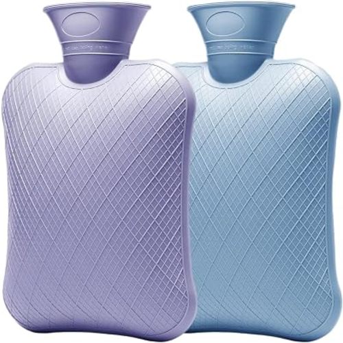 FORICOM 2-Pack 2L Hot Water Bottles, Hot & Cold Therapy Bags for Pain