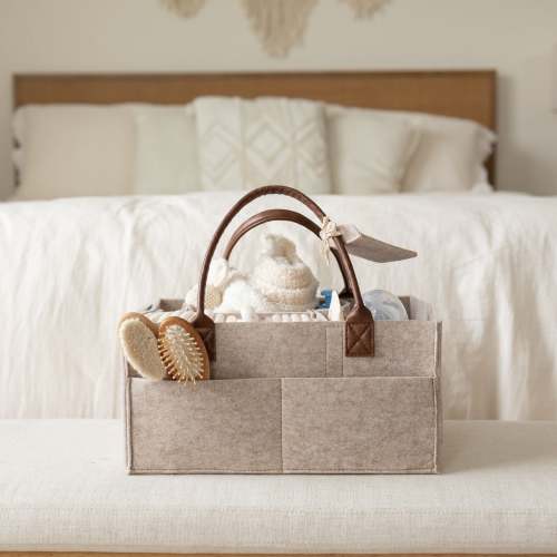 Felt Diaper Caddy Organizer