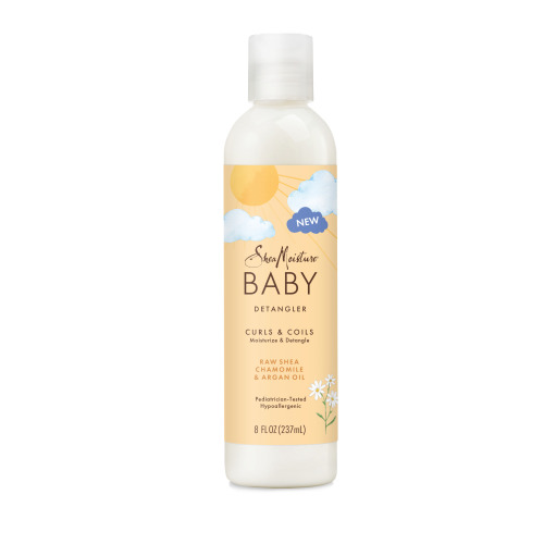 SheaMoisture Baby Hair Detangler For Curly Hair Raw Shea, Chamomile & Argan Oil Hair Care To Moisturize And Help Detangle Delicate Curls And Coils ,8 Fl oz