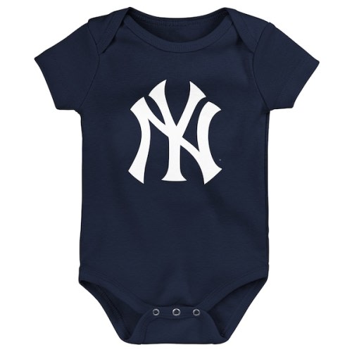 Newborn & Infant New York Yankees Navy Primary Team Logo Bodysuit