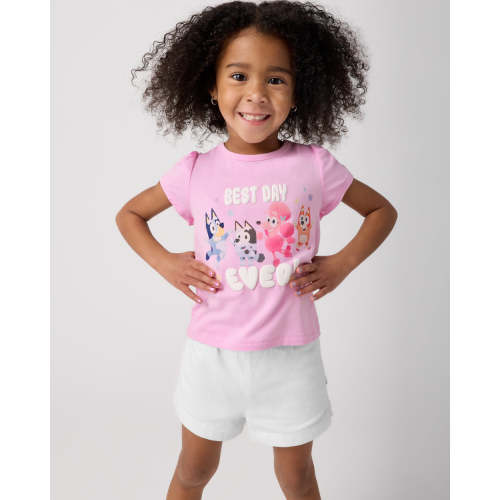 Bluey Best Day Ever Puff Sleeve Tee | Little Sleepies