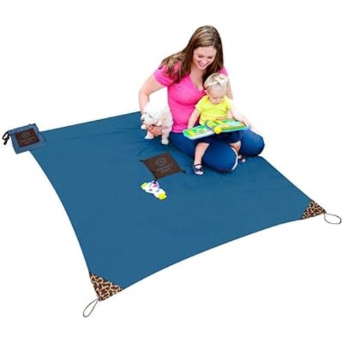 Portable Lightweight Water/Sand Repellent Beach Blanket