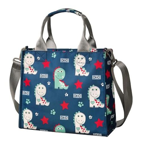 Small Diaper Bag Tote Waterproof Travel Mini Diaper Bag Multi-Function Baby Handbag Crossbody Purse(Cute Dinosaur)