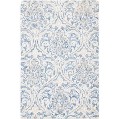 Micro-Loop MLP532 Hand Tufted Indoor Accent Rug - Blue/Ivory - 3'x5' - Safavieh