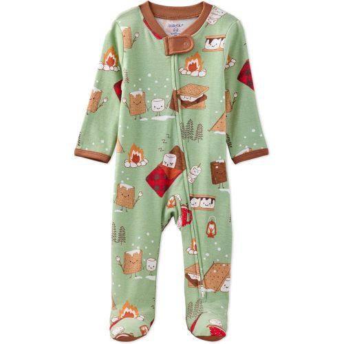Butterblu baby-boys Scout Sleep & Play 100% Organic Cotton Footed Zip Front Sleeper Pajamas for Baby Boys