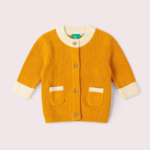 Golden Ochre Snuggly Knitted Cardigan – Little Green Radicals