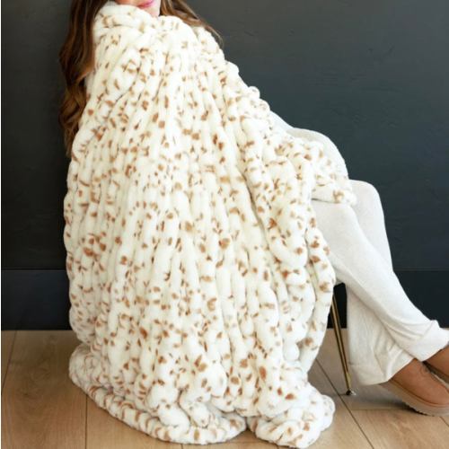 Hugs Spotted Fawn Plush Blanket | Minky Couture