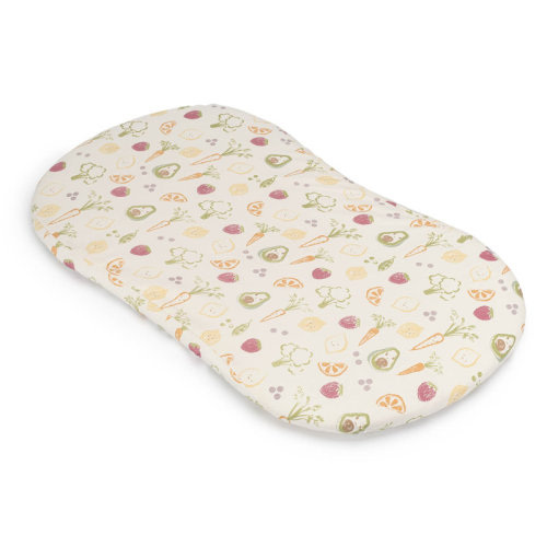 Crane Baby Clementine Fruits & Veggies Cotton Bassinet Sheet | Wayfair