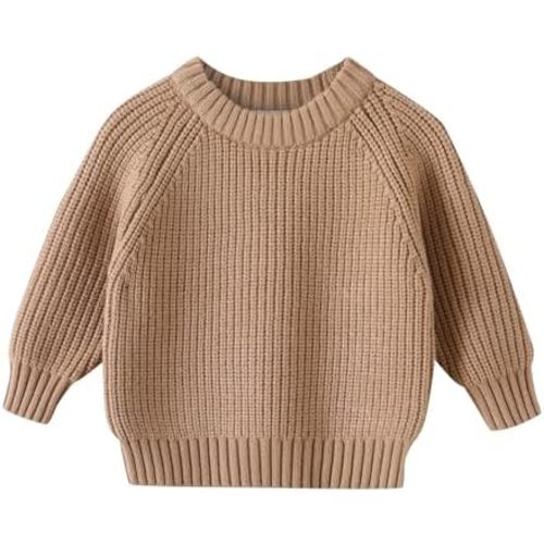 YOUNGER STAR Toddler Baby Girls Boys Knit Sweater Pullover Long Sleeve Sweatshirt Fall Winter Clothes