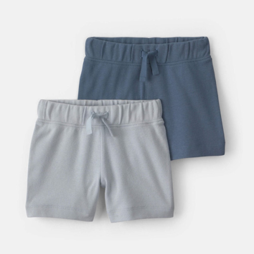 Baby Boy 2 Pack Cotton Shorts- Blue