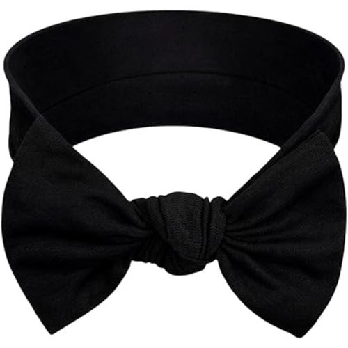 Baby Girl Headbands-Infant,Toddler Cotton Handmade Hairbands with Bows Child Hair Accessories