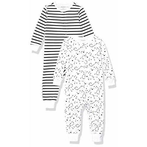 Hanes Unisex-Baby Hanes Baby Sleep & Play Suits, Ultimate Flexy Pajamas For Boys & Girls, 2-Pack