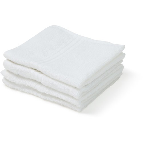Brilliant Basics Face Washers 4 Pack - White