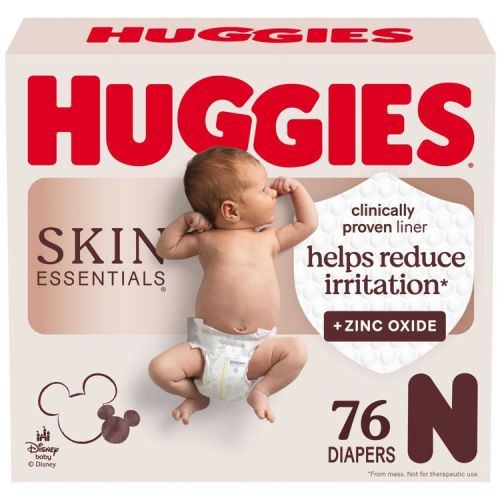 Huggies Skin Essentials Dermatologist Approved Diapers - Newborn - 76ct