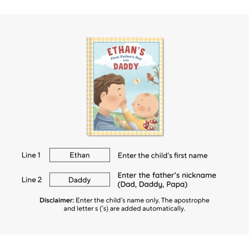 My First Father's Day with Daddy Personalized Book