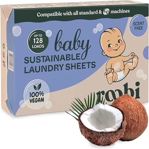 Roobi Baby Laundry Detergent Sheets, Unscented