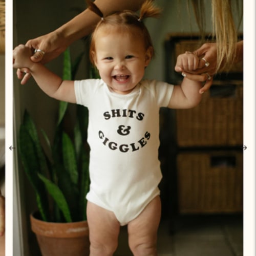 Shits & Giggles Onesie for Newborns to 18 Months | The Bee & The Fox