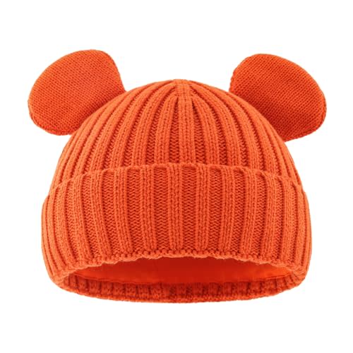 RUIKUNA Toddler Boy Winter Beanie Baby Knit Hat Warm Girl Beanies Newborn Cute Hats for Kids