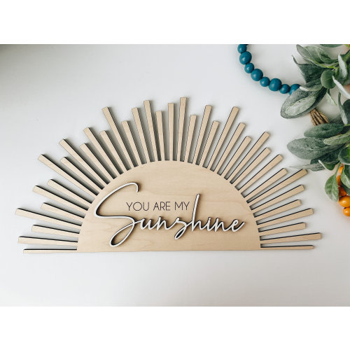 you are my sunshine wall art, nursery shelf decor, boho nursery decor, you are my sunshine decor, sunshine baby shower, gift for baby