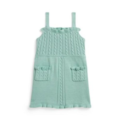 Baby Girls' Mini-Cable Overall Dress