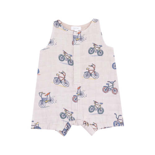 Sleeveless Shortie Romper - Bikes