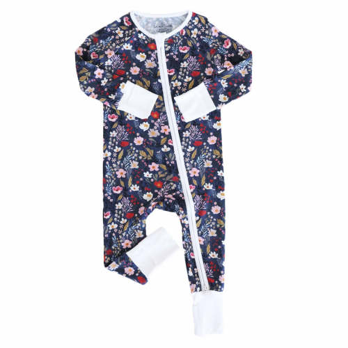 Midnight Meadow Convertible Zip Romper