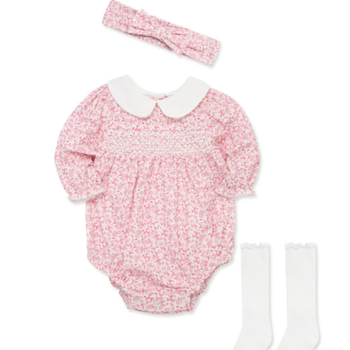 Floral Woven Bubble Set (3M-12M)
