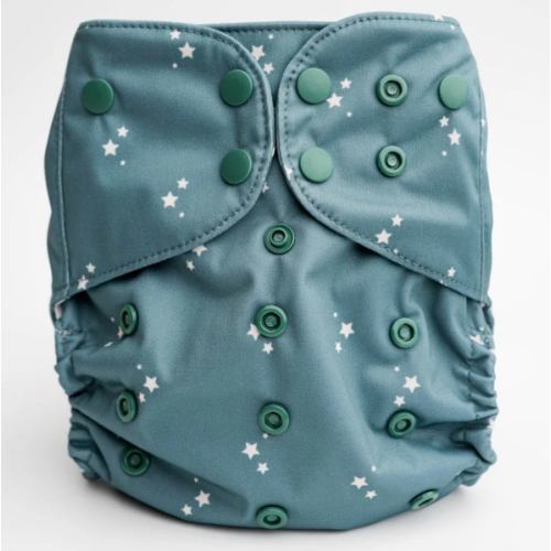 Luxe Pocket Cloth Diaper with Dual Inner Gussets and Athletic Wicking Jersey
